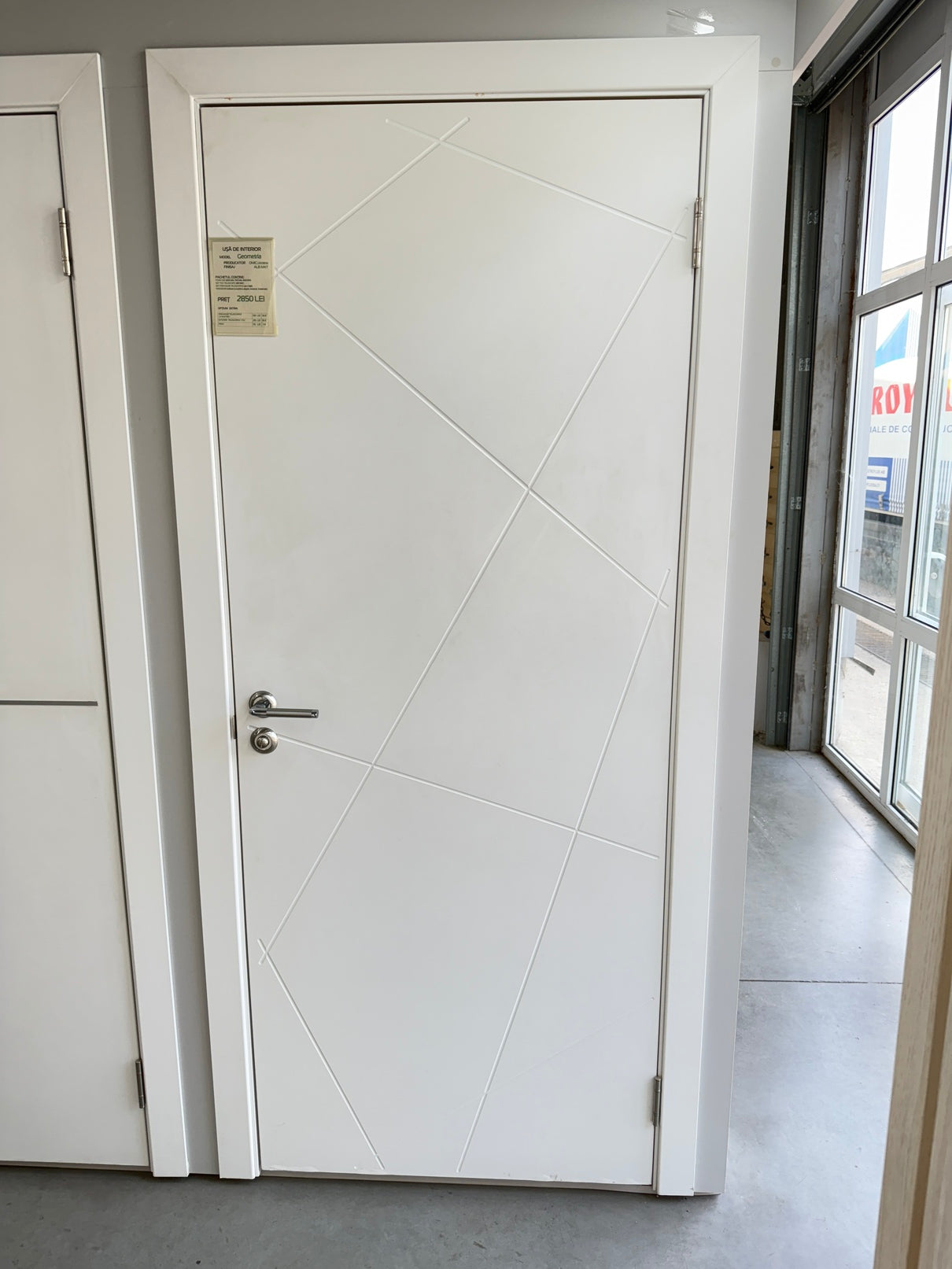 Ușă Interior Geometria 03 Alb Mat