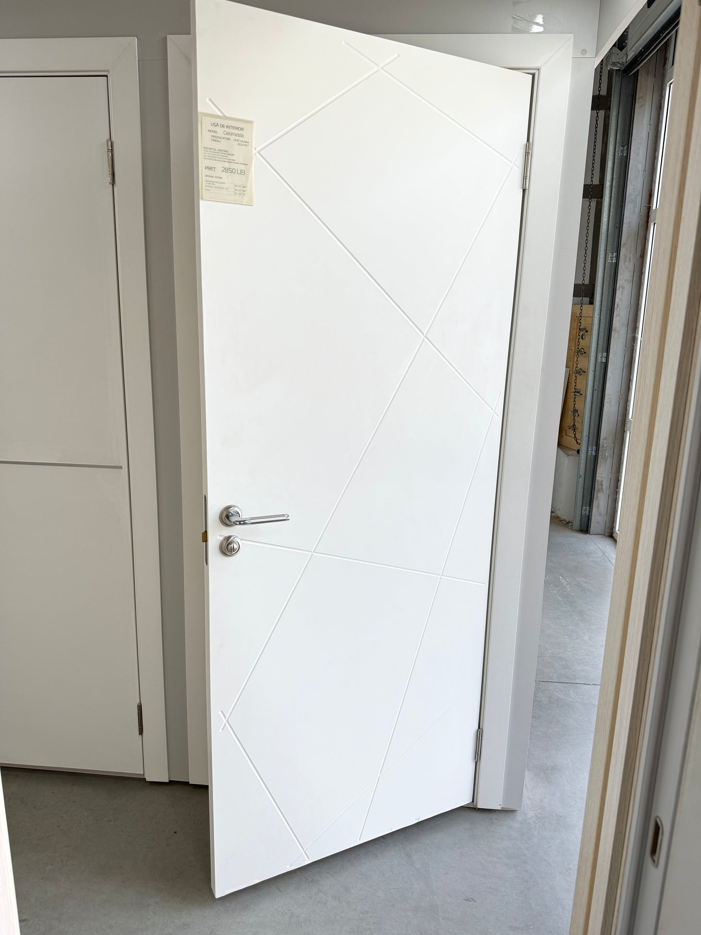 Ușă Interior Geometria 03 Alb Mat
