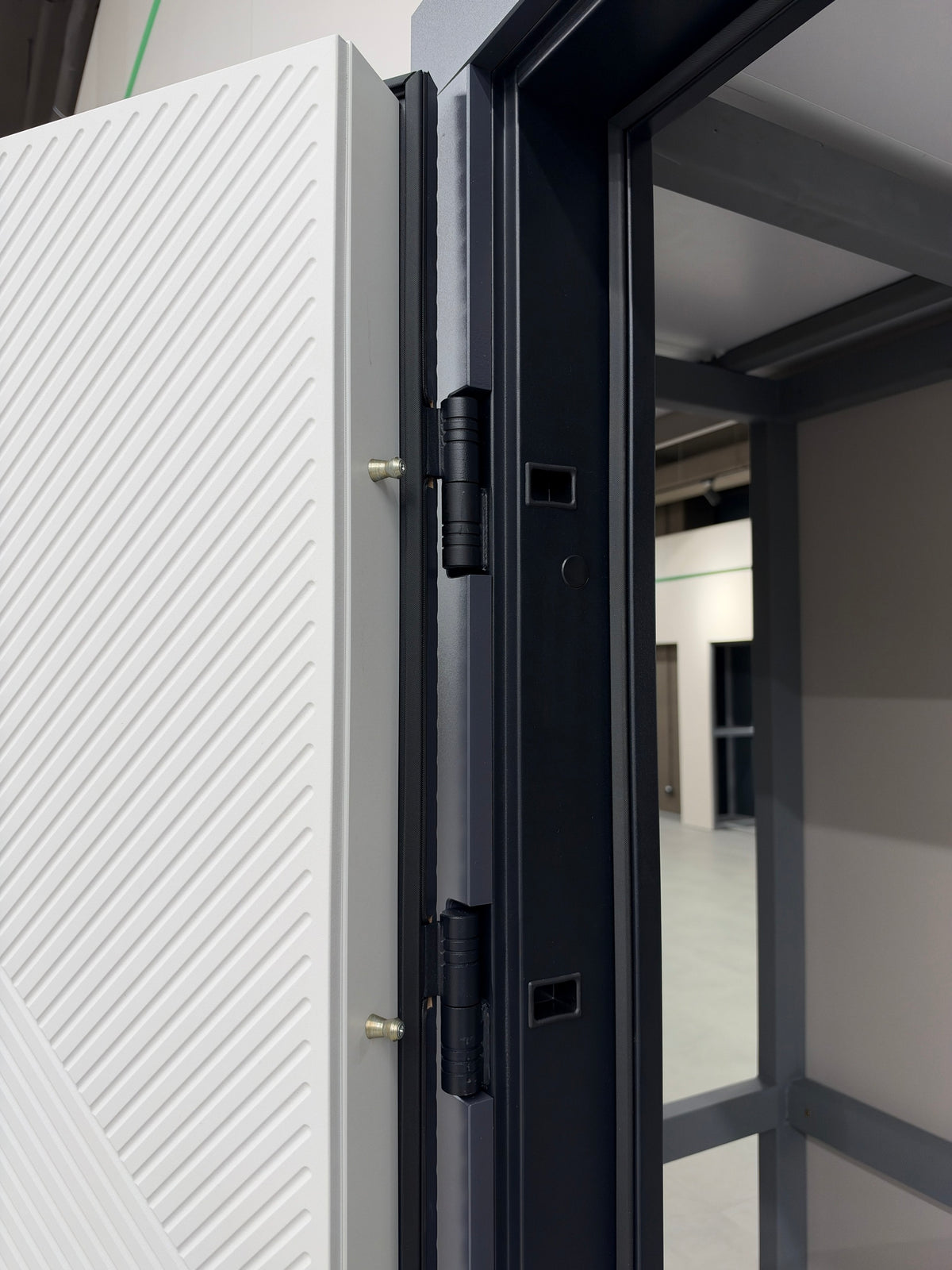 Ușă Exterior Spartan Molding Negru/Alb