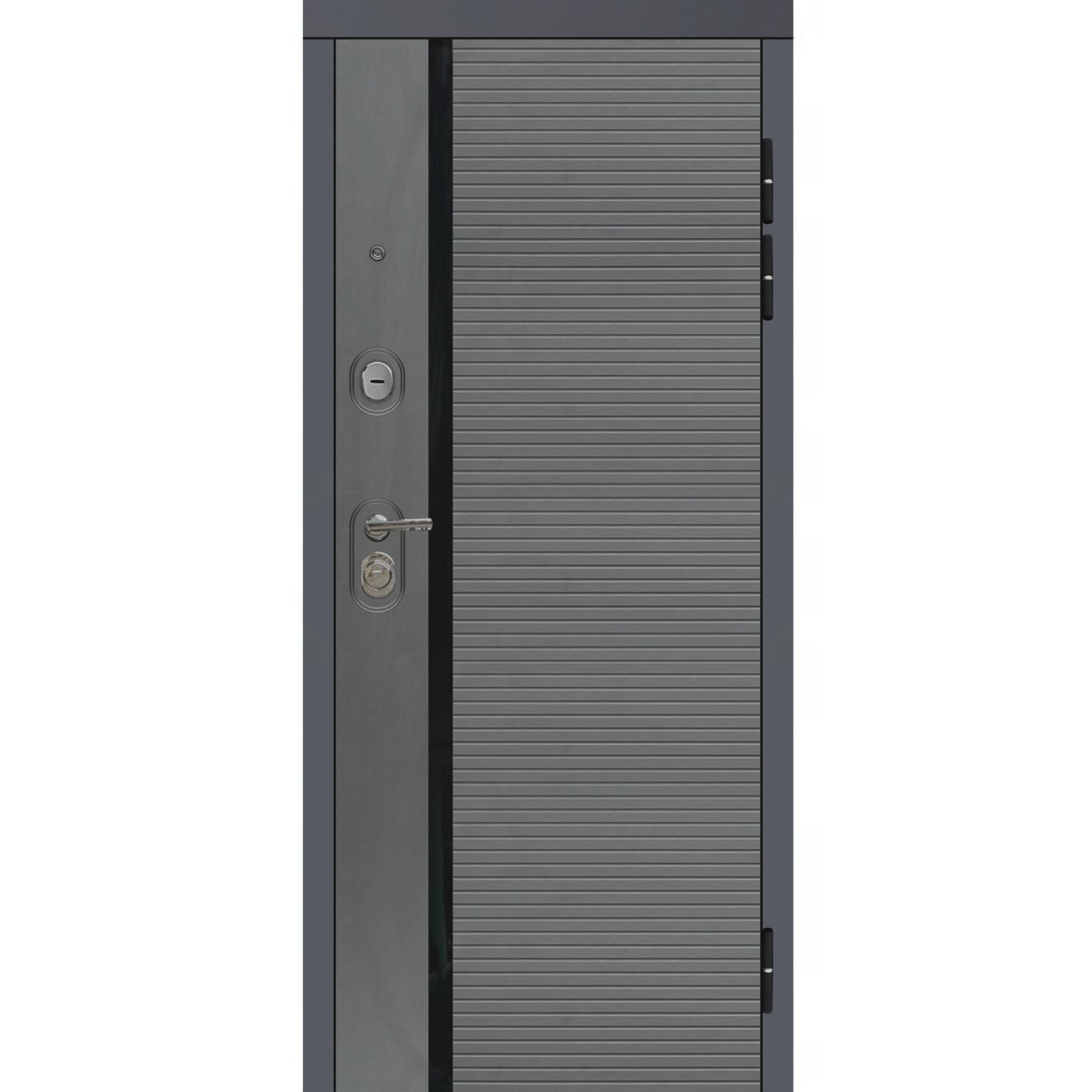 Ușă Exterior M-85 Antracit/Alb