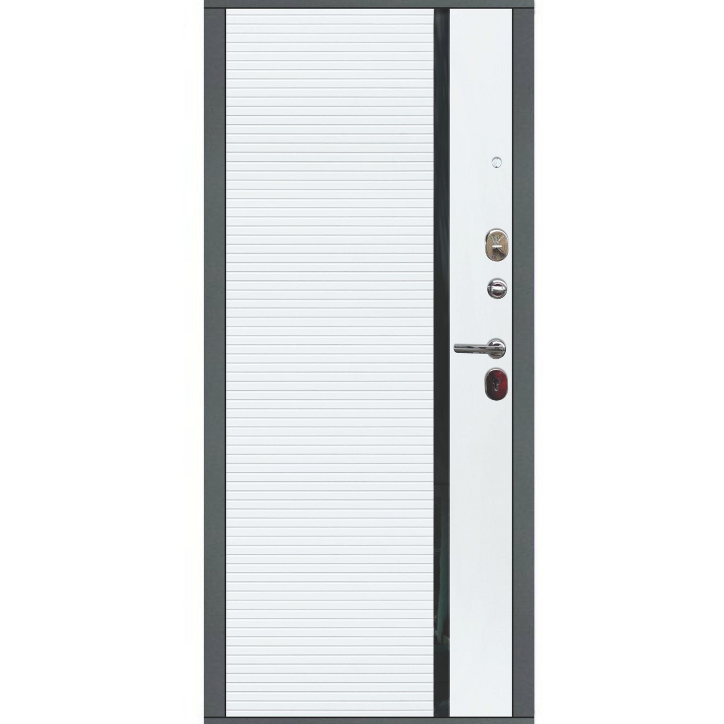 Ușă Exterior M-85 Antracit/Alb