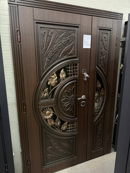 Ușă Exterior C5-2 Dublă Nuc