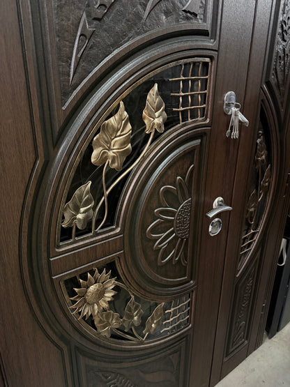 Ușă Exterior C5-2 Dublă Nuc