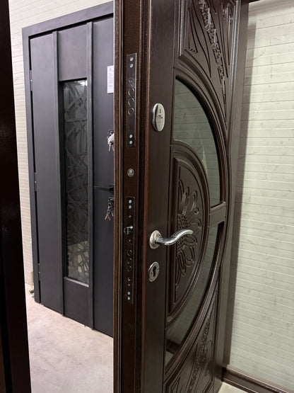 Ușă Exterior C5-2 Dublă Nuc