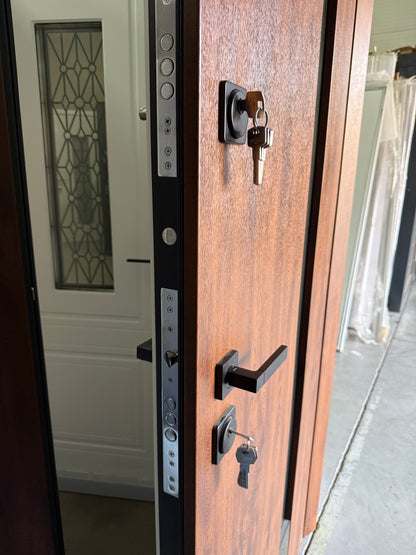 Ușă Exterior Z-401 Dublă Nuc/Alb