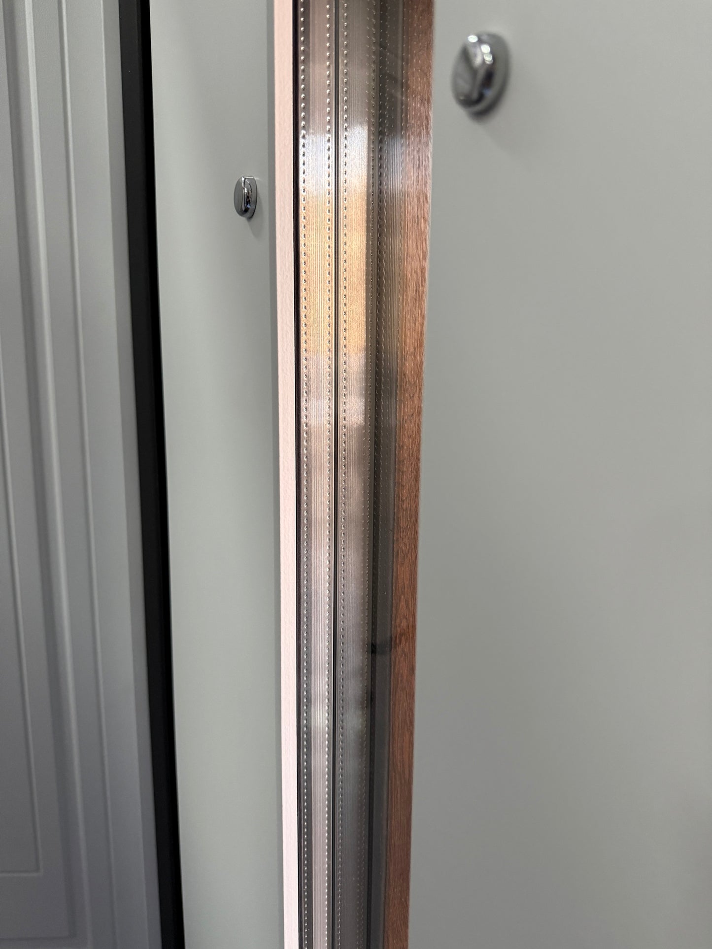 Ușă Exterior Z-401 Dublă Nuc/Alb