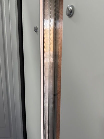 Ușă Exterior Z-401 Dublă Nuc/Alb