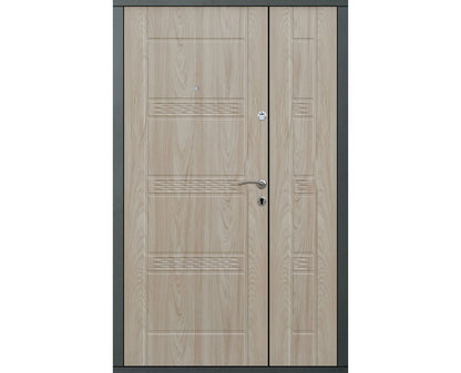 Ușă Exterior TD-65 Dublă Antracit/Bej
