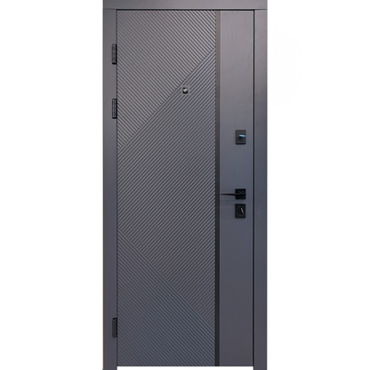 Ușă Exterior Spartan Molding Negru/Alb