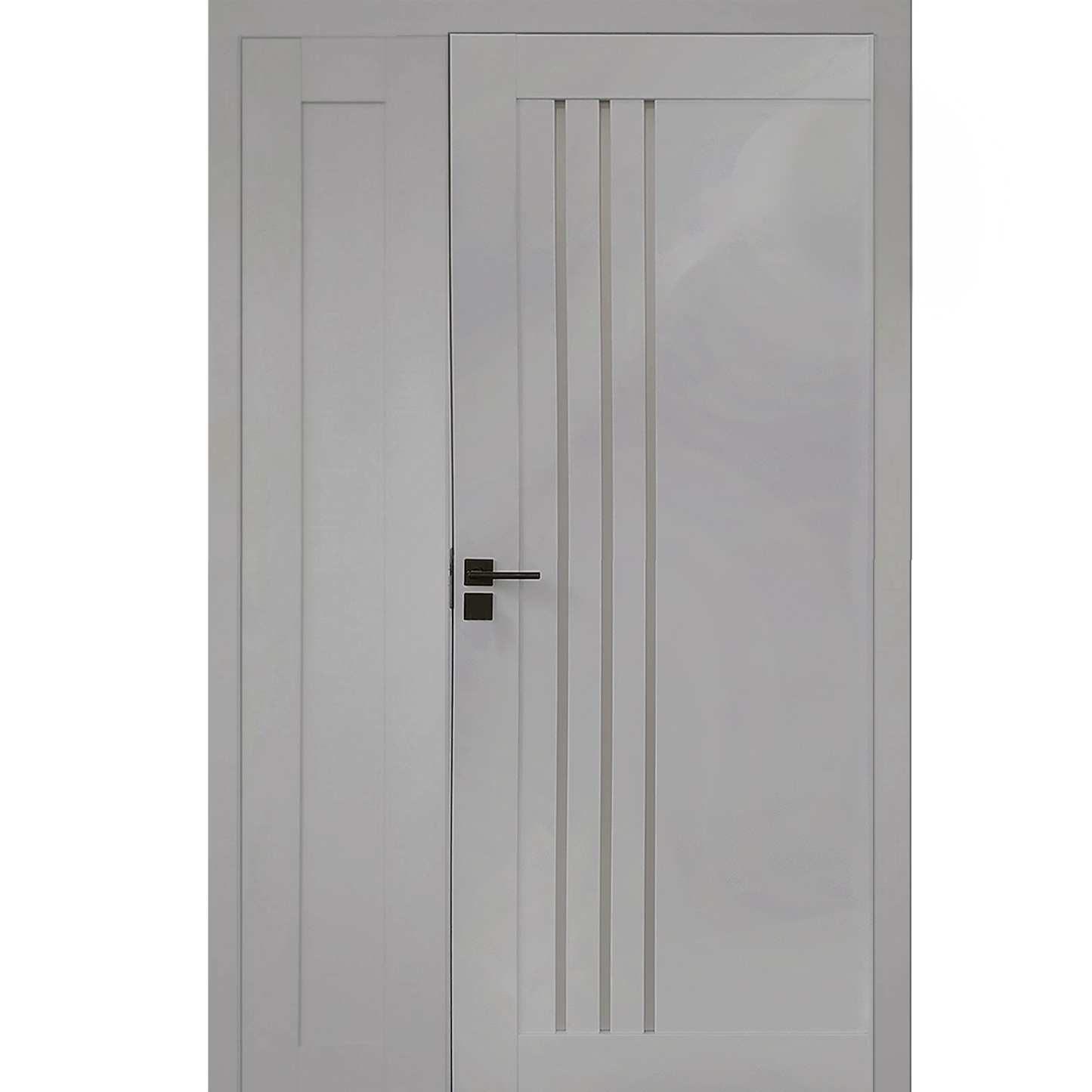 Ușă Interior Dublă OP-6 Gri Mat