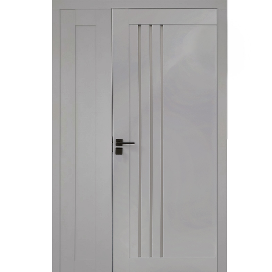 Ușă Interior Dublă OP-6 Gri Mat