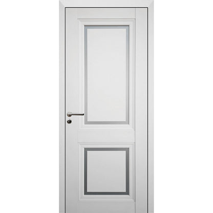 Ușă Interior Siena Alb Mat/Sticlă