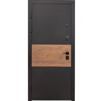Ușă Exterior Combi Negru/Alb