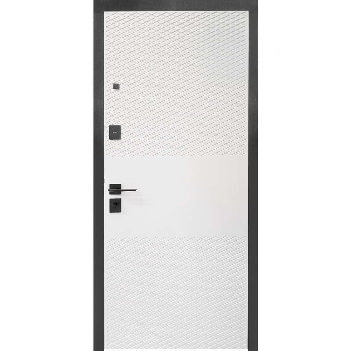 Ușă Exterior Combi Negru/Alb