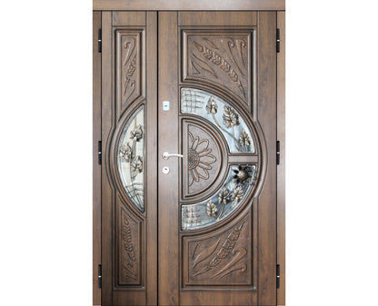 Ușă Exterior C5-2 Dublă Nuc