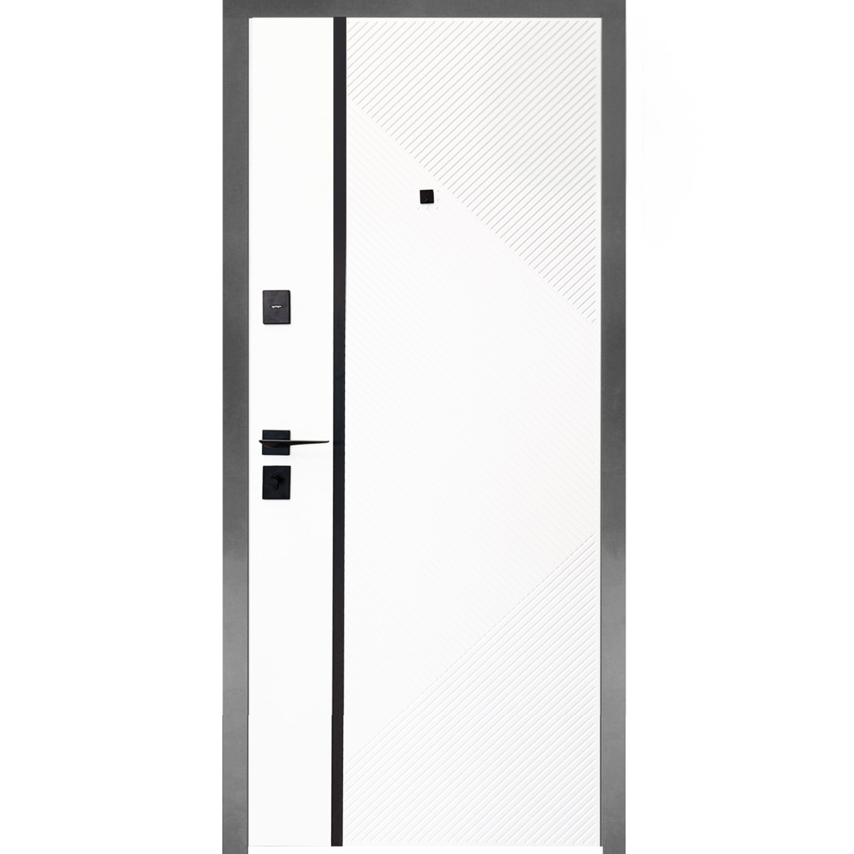 Ușă Exterior Spartan Molding Negru/Alb