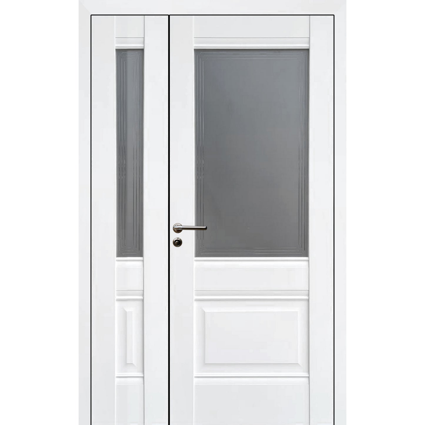 Ușă Interior Dublă Lorein Alb Mat