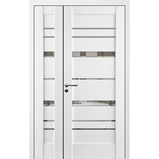Ușă Interior Dublă Rino-02 Alb Mat